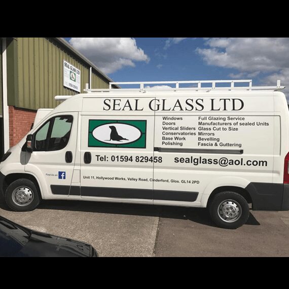 Close-up of a clear replacement double-glazed sealed unit